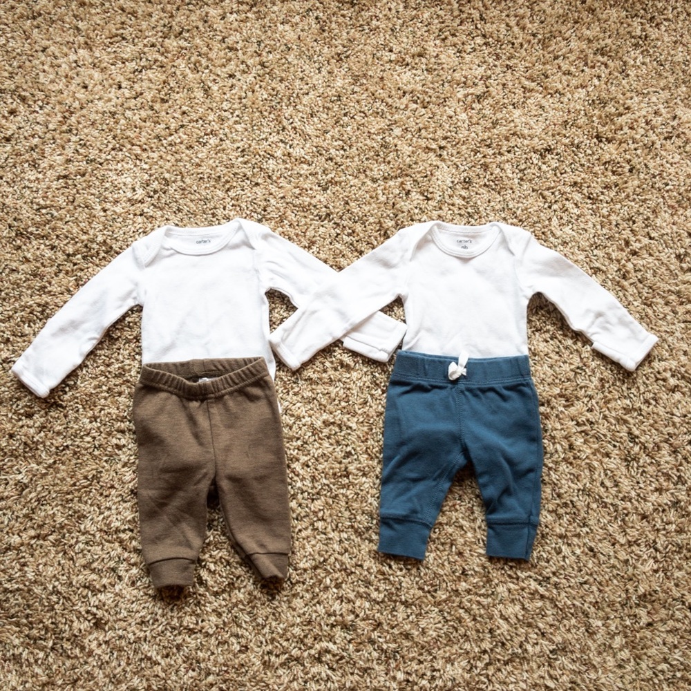 Carter’s Long-Sleeved Onesies and Pants